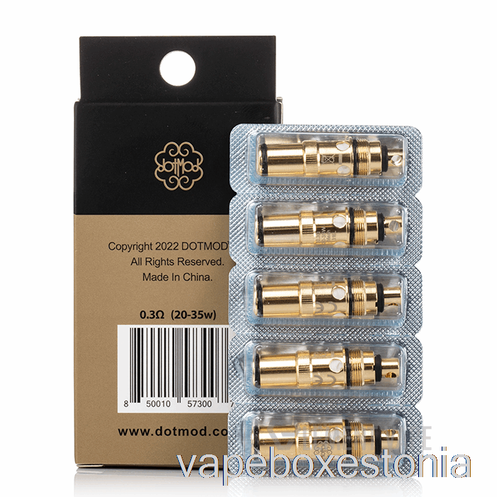 Vape Box Estonia Dotmod Dotaio Asenduspoolid 0,3ohm Ss316l Mesh Coils